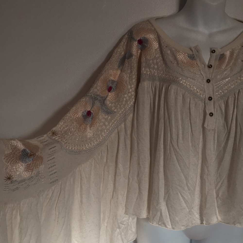 Free People Festival Large Embroider Top
